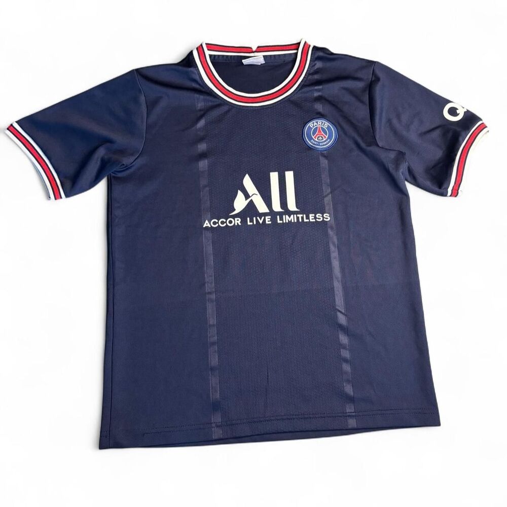 Paris-saint-germain-fc Men's Navy and Blue Jersey